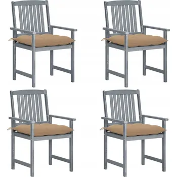 Zahradní židle VidaXL dřevěná šedá