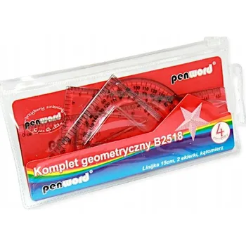 pravítka Geometrická sada – pravítko, úhloměr, trojúhelník