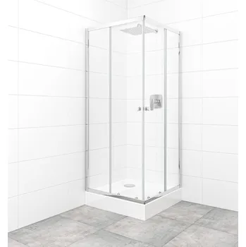 Set sprchového koutu a vaničky, čtverec 80x80 cm Multi Basic SIKOBKMUQ80CRT - SIKOBKMUQ80CRT
