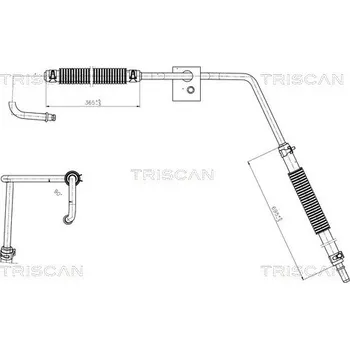 Čep řízení Hydraulická hadice, řízení TRISCAN 8516 16035