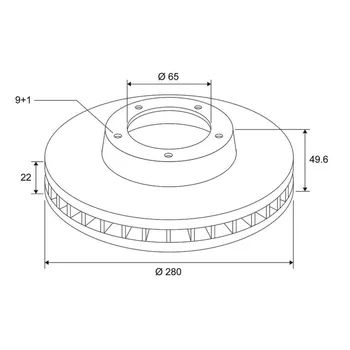 Brzdový kotouč Valeo 672862