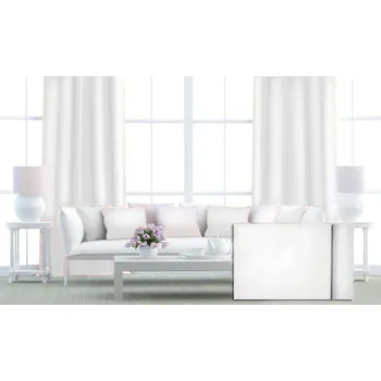 Orbytex Dekorační závěs hotový Rongo - bílý Rozměry: Š/V 145x180 (1ks), Vršek závěsu: ŘASÍCÍ STUHA