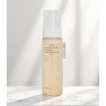 Heveblue - Salmon Caring Centella Bubble Cleanser - Jemná čisticí pěna s lososovým extraktem a centellou 200ml
