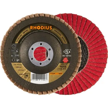 Brusný kotouč Rhodius 211311 | Brusný lamelový kotouč JUMBO SPEED / 125x22,23 - K40 - bal. 5 ks