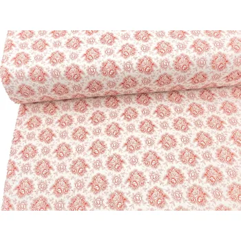 Mirtex Plátno HERA 120/214060-1-5 Růže malá čevená jemný vzor Renforce šíře 141cm Velkoobchod Ceník: VELKOOBCHOD: po celých rolích, bez odvíjení