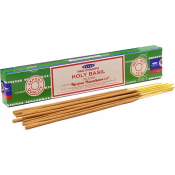 Vonná tyčinka INDICKÉ TYČINKOVÉ KADIDLO SATYA HOLY BASIL 15g SVATÁ BAZALKA
