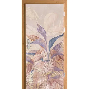 Fototapeta SAMOLEPKA FÓLIE na dveře tropické listy palmy