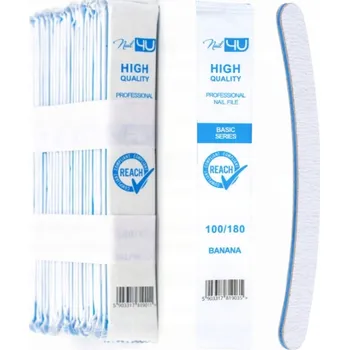 Pilník na nehty BASIC Banán 100/180 25 ks