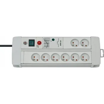 Napájecí kabel 30 kA Přepěťová ochrana Prodlužovací kabel 3 m 8 zásuvek