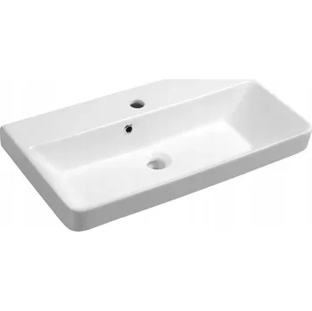 Umyvadlo Umyvadlo zápustné do desky obdélníkové Sapho bílé