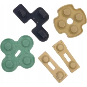 Herní konzole Gumové podložky pod tlačítka ovladače DualShock PlayStation 2, 5 ks ORG