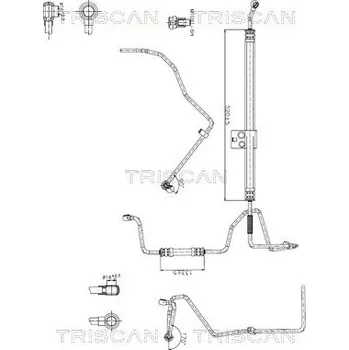 Čep řízení Hydraulická hadice, řízení TRISCAN 8516 29070