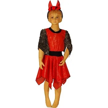 Karnevalový kostým KOSTÝM ČERTICE 110-116 kostým ďáblice rohy