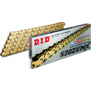 Řetězová sada pro motocykl DID 520ZVMX-106 Řetěz (106 ČLÁNKŮ) X-RING (ROZEVŘENÝ + SPOJKA)