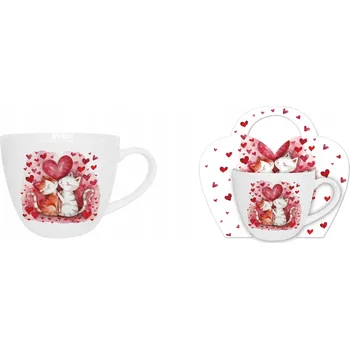 Hrnek Duo Kočky porcelán 460 ml