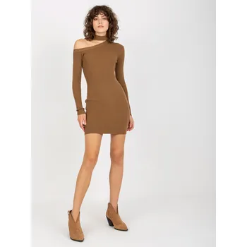 Dámské šaty Dámské šaty NM SK NG 2315 světle hnědé L/XL