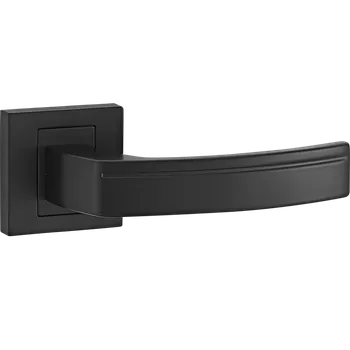 Dveřní kování Kuchinox Klika PARVA hranatá rozeta - černá - (komplet 2 ks)