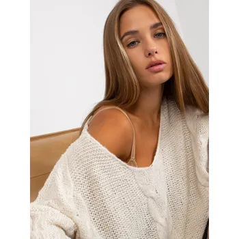 Dámský svetr Dámský svetr TW SW BI M903 ecru jedna velikost
