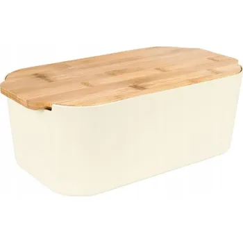 chlebník Chlebník s prkénkem Vilde béžový plast