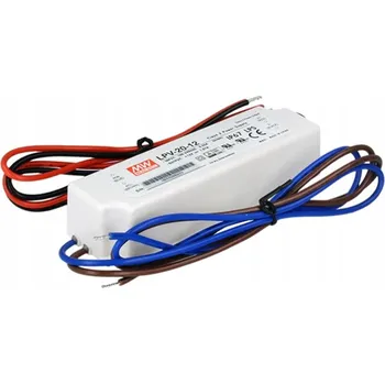 Napájecí zdroj pro osvětlení Napájecí zdroj pro LED pásky MEAN WELL LPV 12V 20W IP67