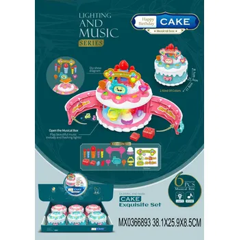 plyšák Hrací set narozeninový dort