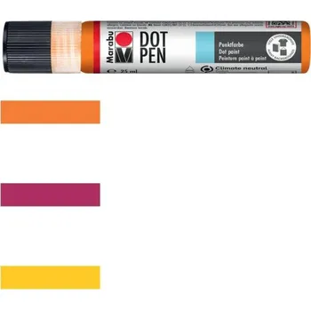 Výtvarná sada Marabu Dot Pen Tekuté perly matné - magenta 25 ml