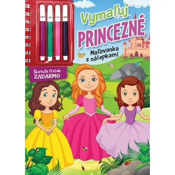 omalovánky Vymaľuj princezné