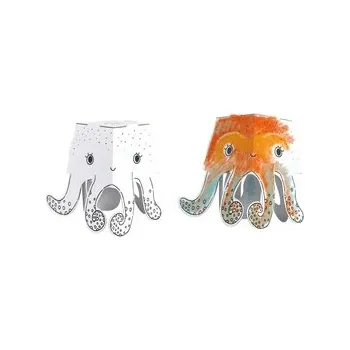 omalovánky 3D Chobotnice k vymalování