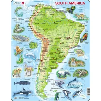 Puzzle South America Topographic Map
