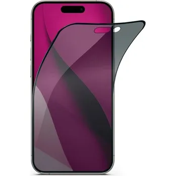 iWant Privacy FlexiGlass IM 2,5D tvrzené sklo pro iPhone 15 Pro Max (obálka + šedý aplikátor)