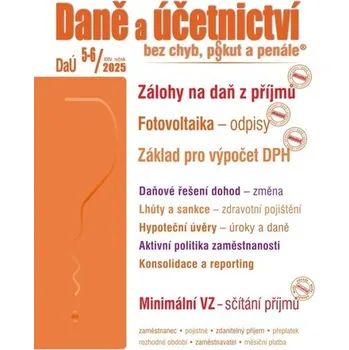 DaÚ č. 5-6/2025 - Zálohy na daň z příjmů
