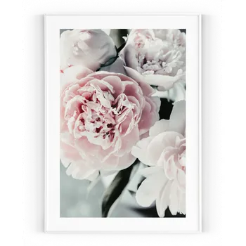 Plakát Plakát / Obraz Pivoňka A4 - 21 x 29,7 cm Tiskové plátno