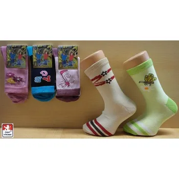 Ponožky dětské vzorované R01G 35-37 Mix barev