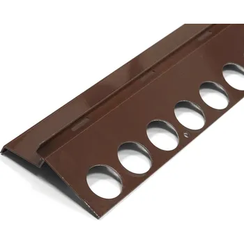 Stavební profil Balkónový profil CX - AL - hnědý - 2,5 m