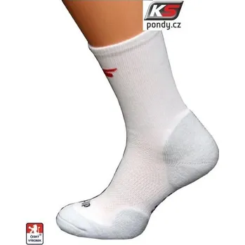 Pánské ponožky Ponožky TENIS, SQUASH, sportovní FUNKČNÍ zátěžové froté 45-47 Bílá