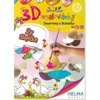 omalovánky 3D omalovánky Slepička