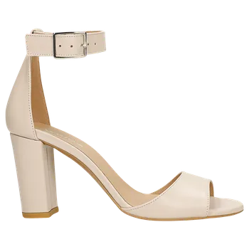 Dámské sandále Béžové Kožené Dámské Sandály Wojas 7624653 37