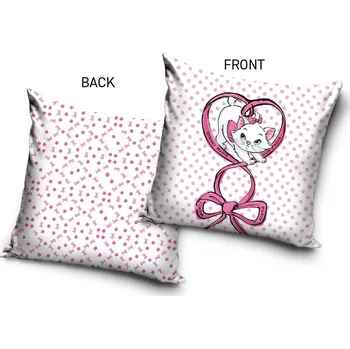 Polštář Dětský polštářek Aristokočky Kočička Marie s Mašličkou