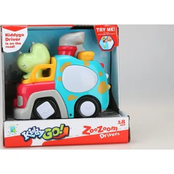 plyšák Kiddy Go! Autíčko s dinosaurem