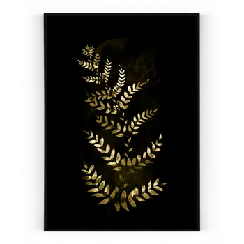 Plakát Plakát / Obraz Gold A4 - 21 x 29,7 cm Tiskové plátno