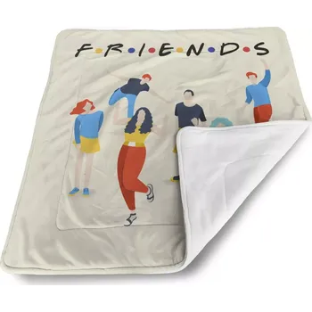 deka Sablio Dětská deka pro miminko Seriál přátelé FRIENDS Postavy - 80x100 cm