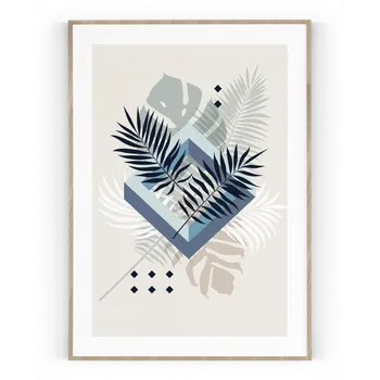 Plakát Plakát / Obraz Minimal Pololesklý saténový papír S bílým okrajem A4 - 21 x 29,7 cm