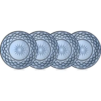 Talíř LyngbyGlas, Snídaňové talíře Sorrento 21 cm sytě modré 4 ks - Formadore