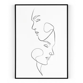 Plakát Plakát / Obraz Tvář Pololesklý saténový papír A4 - 21 x 29,7 cm