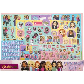 omalovánky Besties Mega sada samolepek