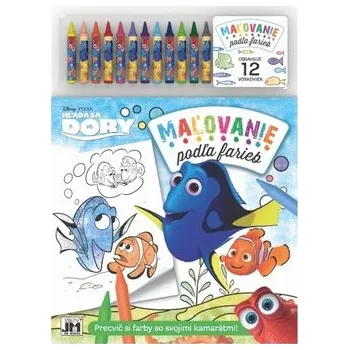omalovánky Maľovanie podľa farieb Hľadá sa Dory