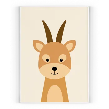 Plakát Plakát / Obraz Jelen A4 - 21 x 29,7 cm Tiskové plátno