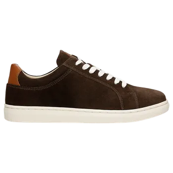 Pánské polobotky Hnědé Pánské Tenisky Z Velurové Štípané Kůže Wojas 1024962 41