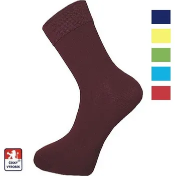 Pánské ponožky Pánské ponožky CELOBAREVNÉ ELASTIK 39-41 Zelená