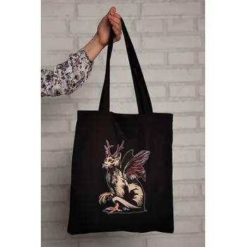 Party dekorace Taška Kikimora - bavlněná (černá)